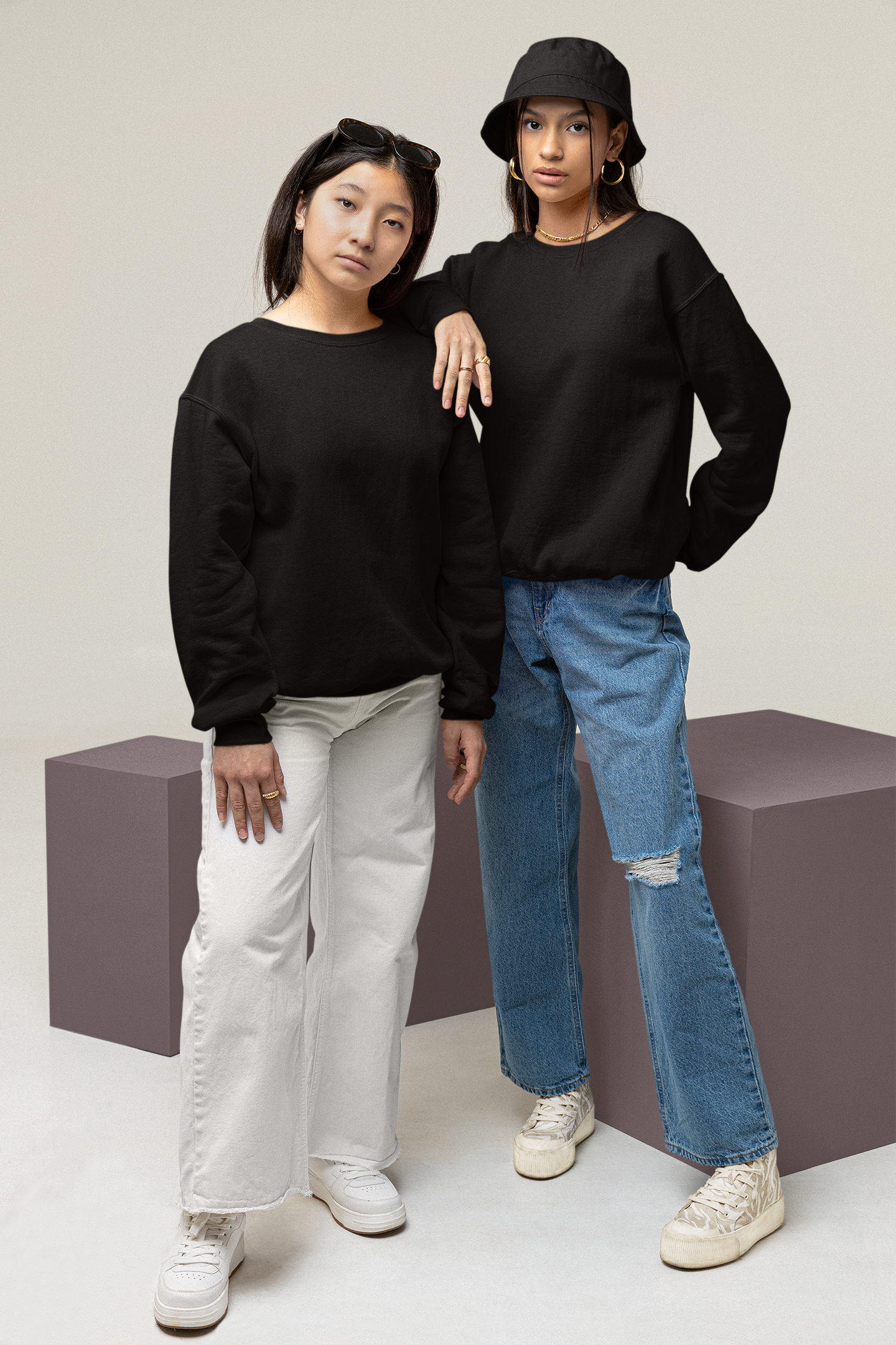 Ultra Heavy Drop Shoulder Crew : Grain