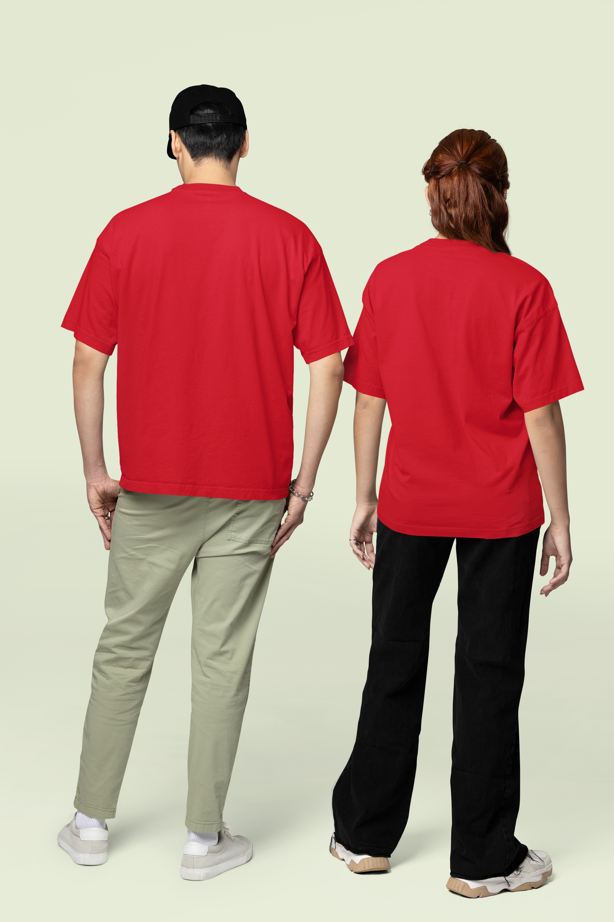Core Classic Oversized Crew : Crimson Thread