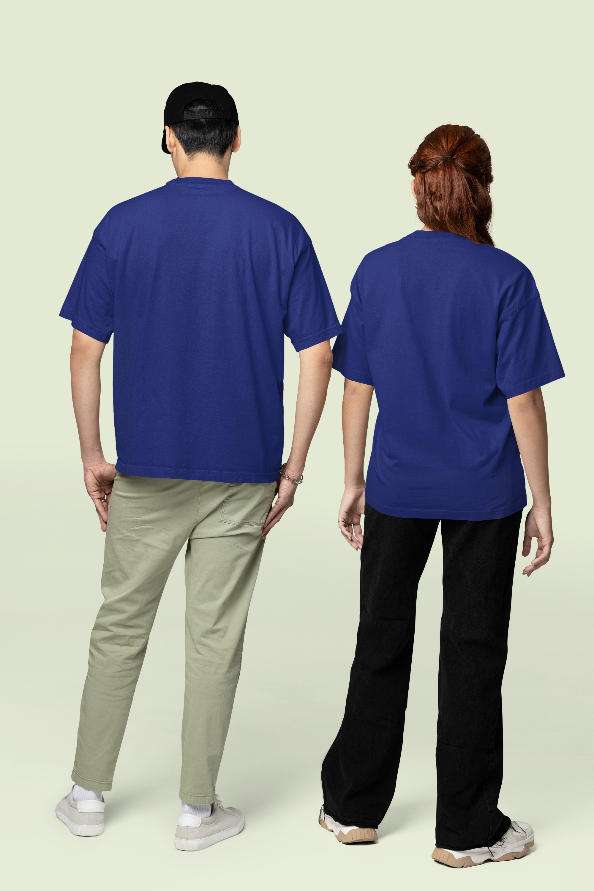 Core Classic Oversized Crew : Cobalt Drift