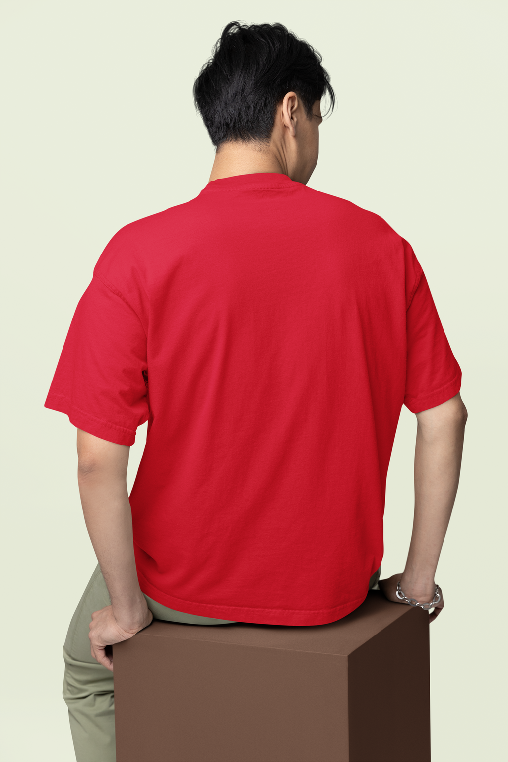 Core Classic Oversized Crew : Crimson Thread