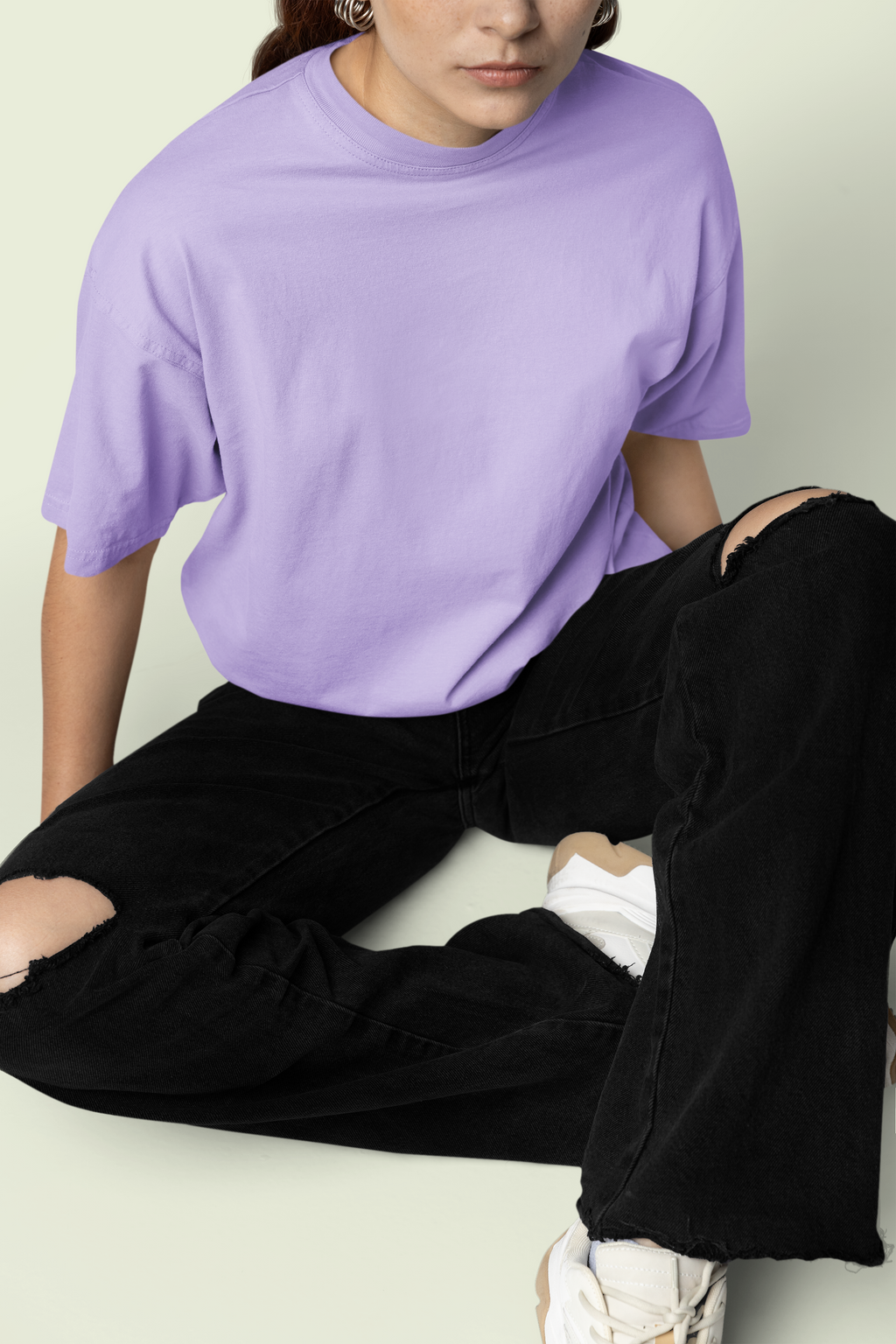 Core Classic Oversized Crew : Lilac Haze