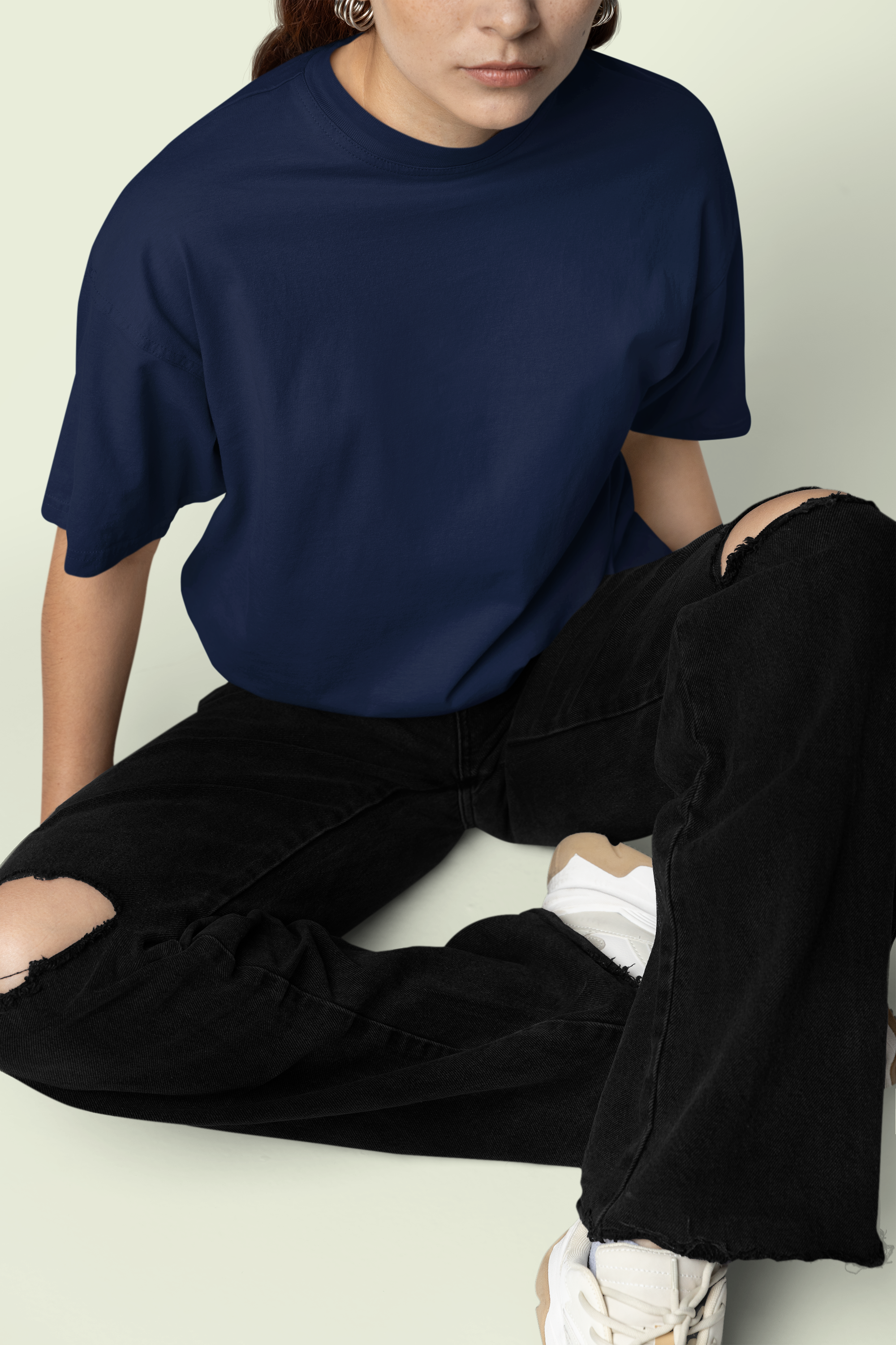 Core Classic Oversized Crew : Midnight Soil