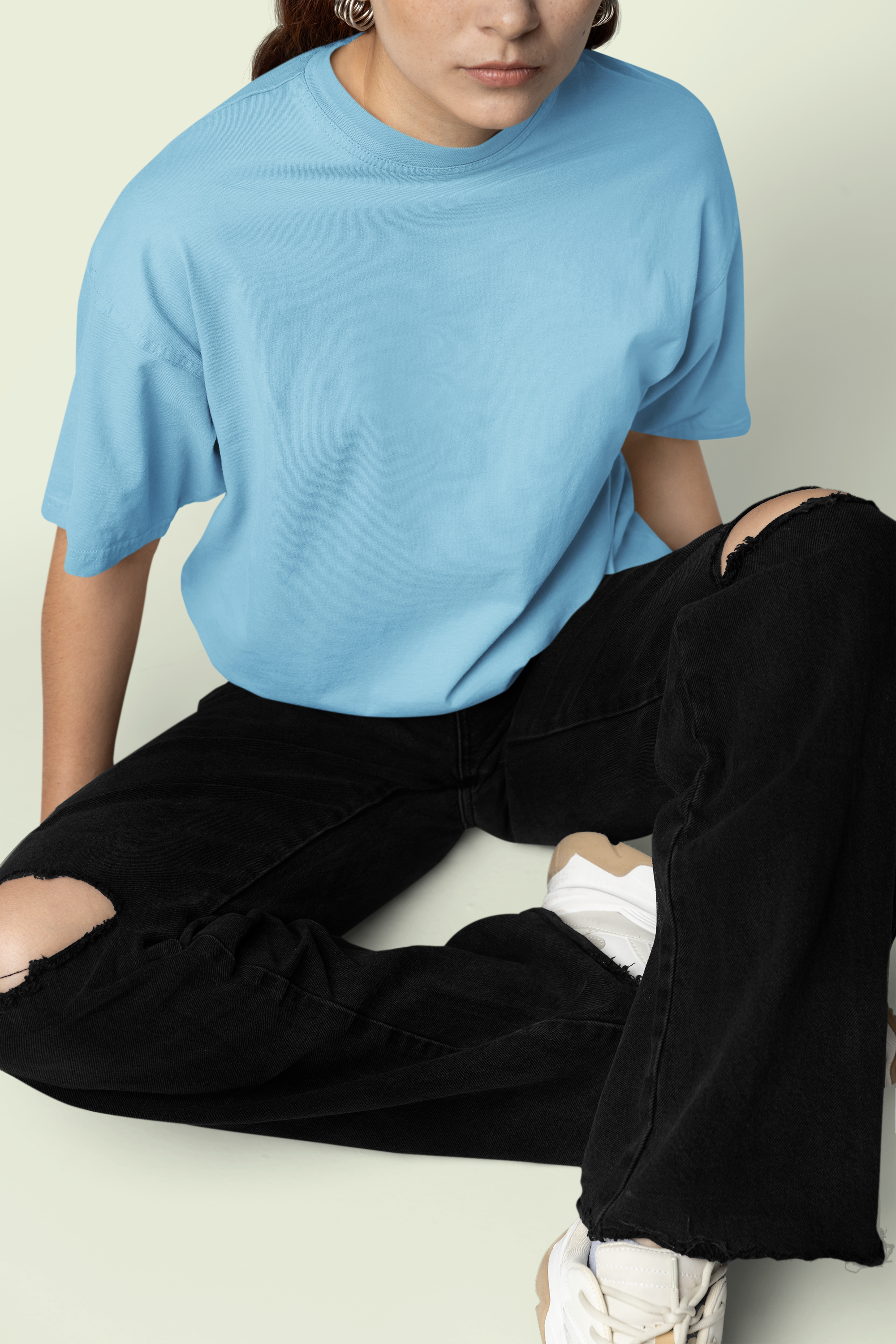 Core Classic Oversized Crew : Skylit