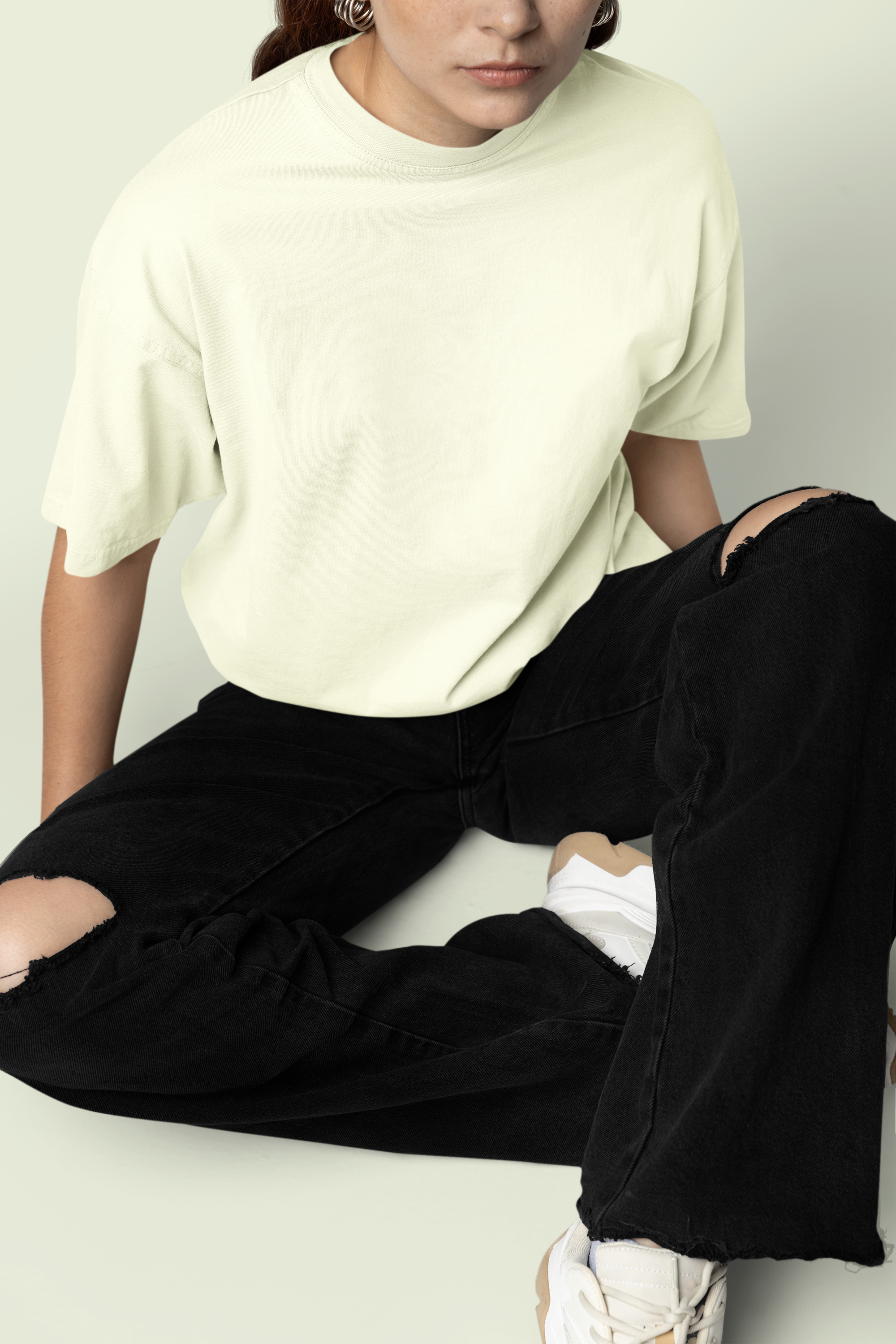 Core Classic Oversized Crew : Feather