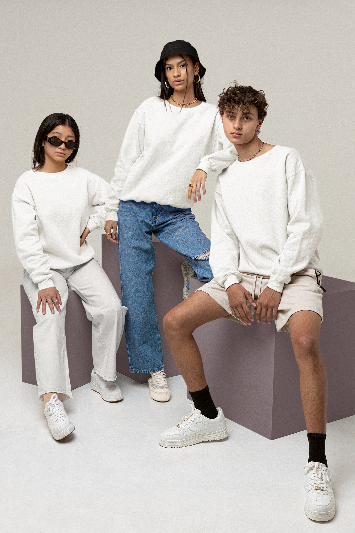Ultra Heavy Drop Shoulder Crew : Stoneveil