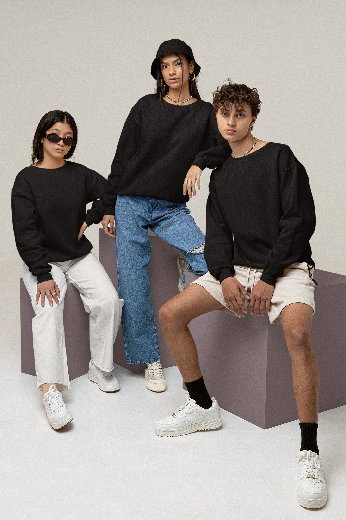 Ultra Heavy Drop Shoulder Crew : Grain