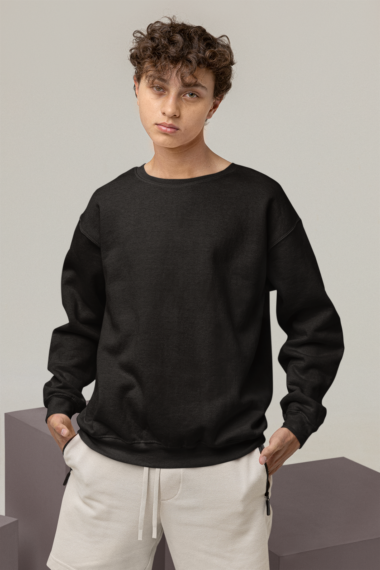 Ultra Heavy Drop Shoulder Crew : Grain