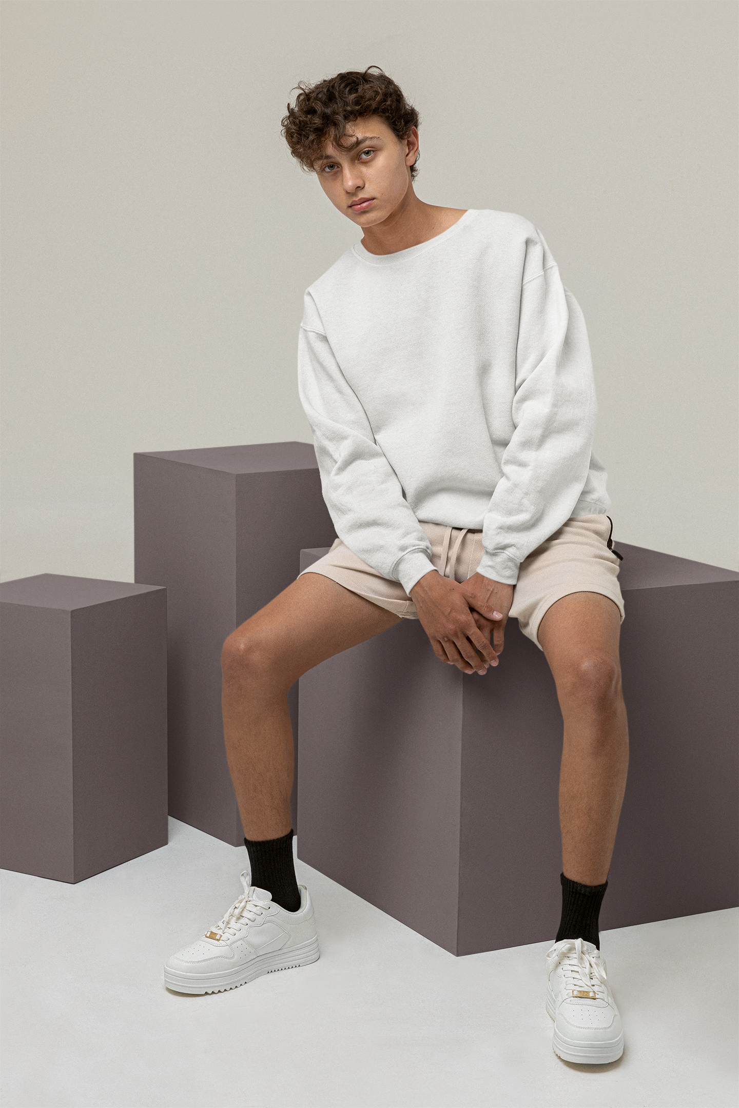 Ultra Heavy Drop Shoulder Crew : Stoneveil