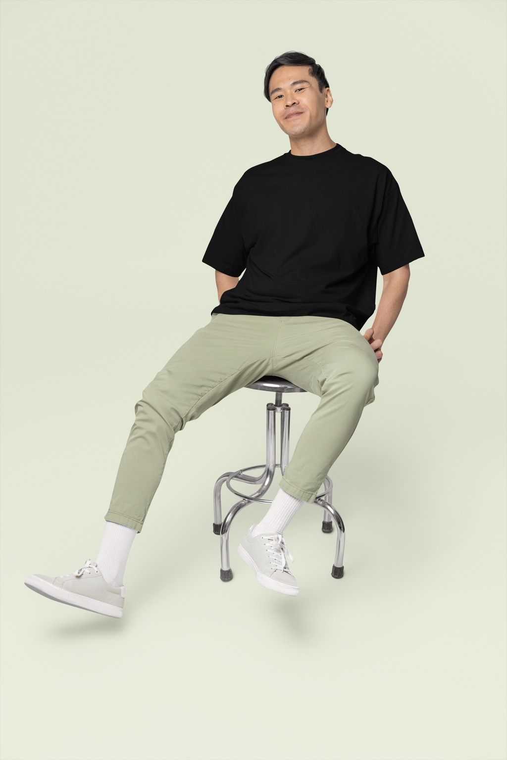 Core Classic Oversized Crew : Obsidian