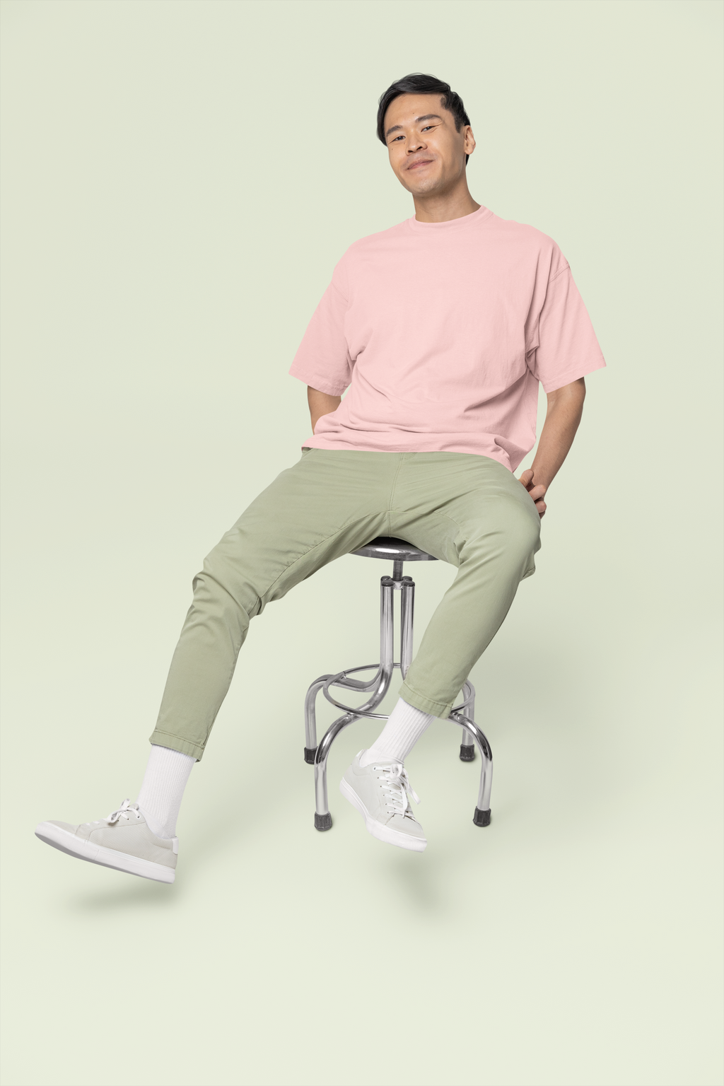 Core Classic Oversized Crew : Petal Dust