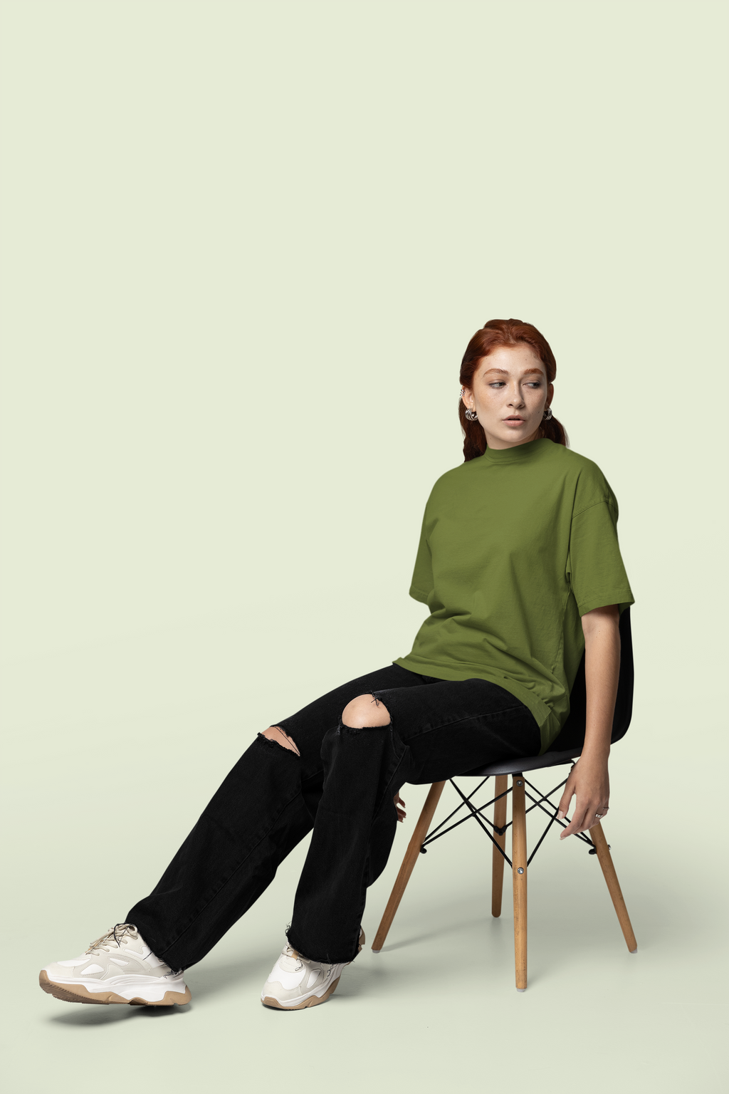 Core Classic Oversized Crew : Mossfield