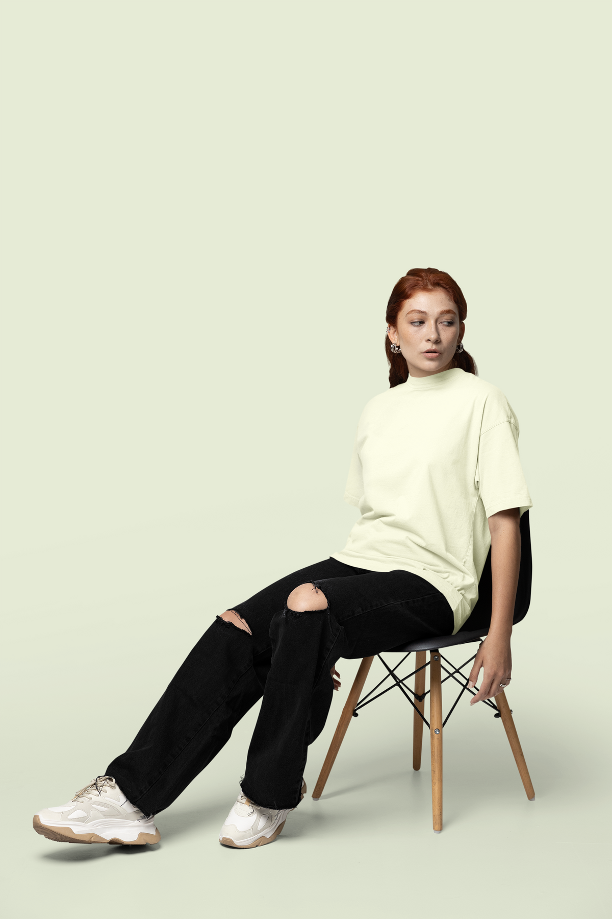 Core Classic Oversized Crew : Feather