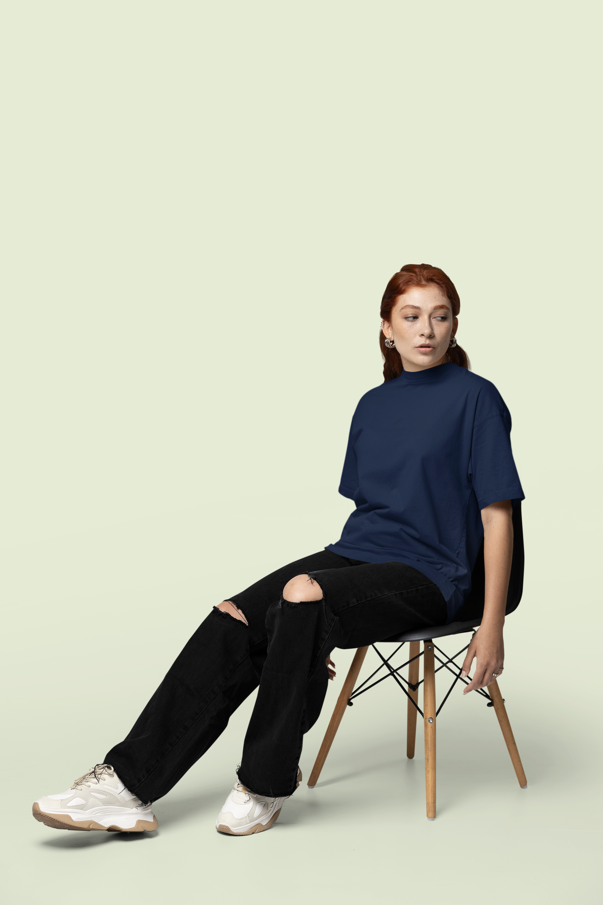 Core Classic Oversized Crew : Midnight Soil