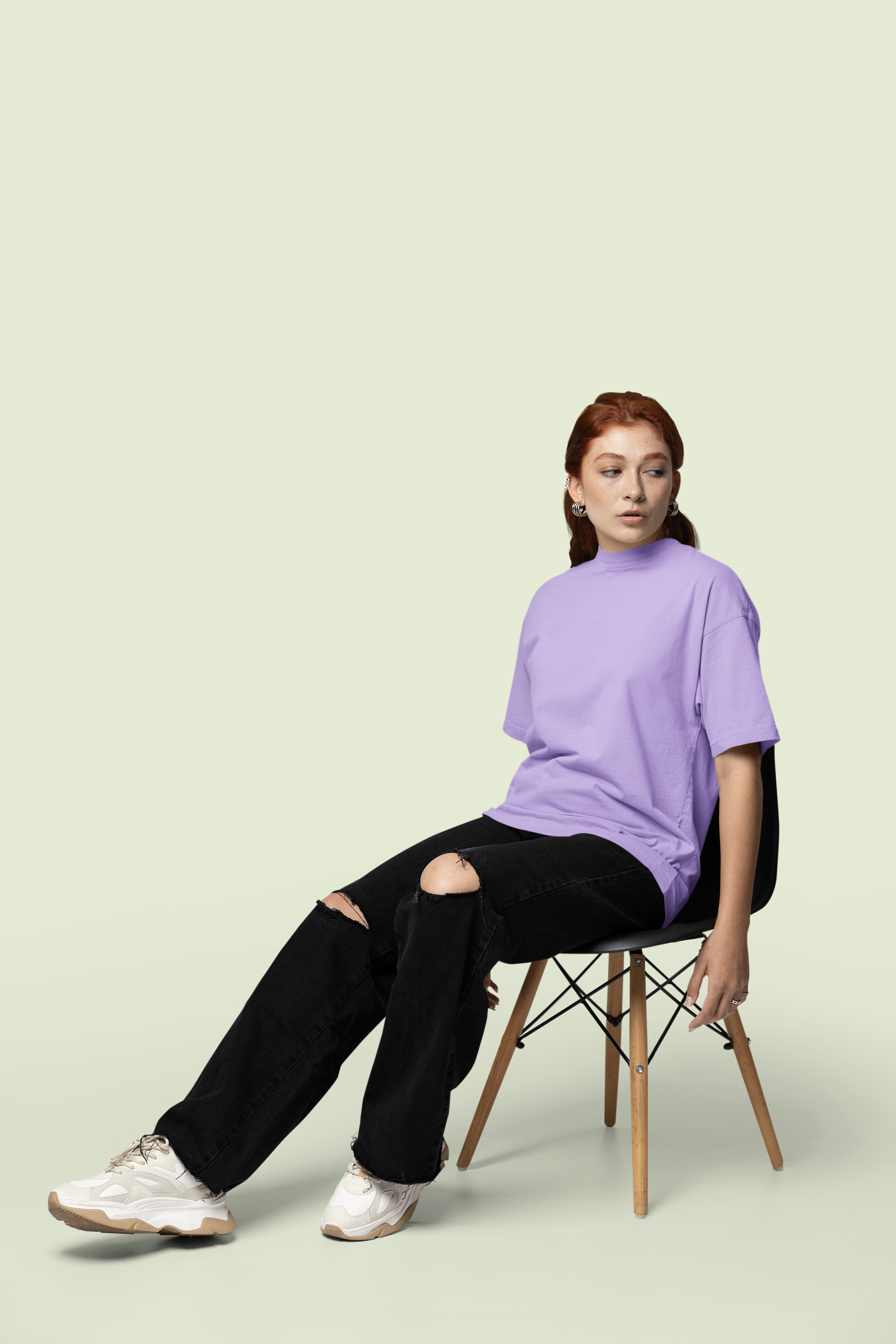 Core Classic Oversized Crew : Lilac Haze