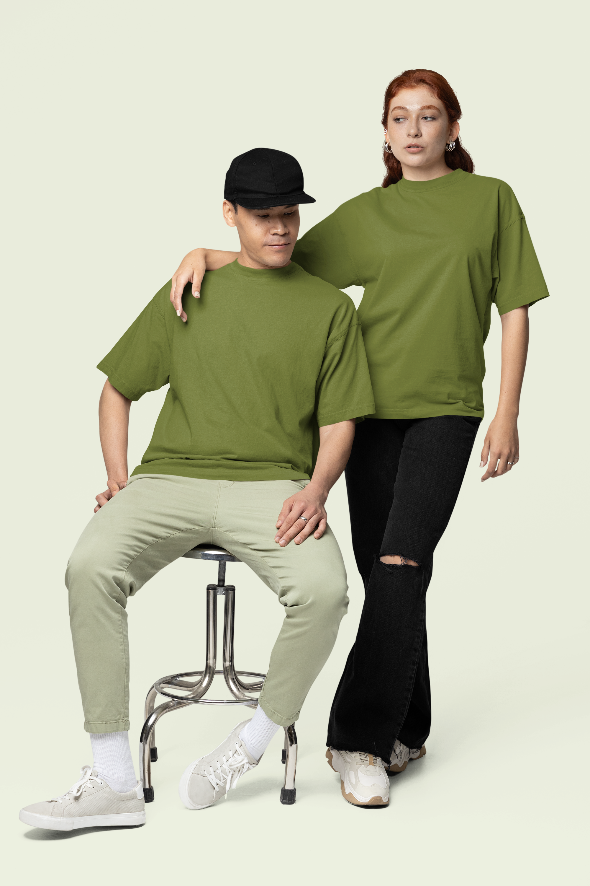Core Classic Oversized Crew : Mossfield