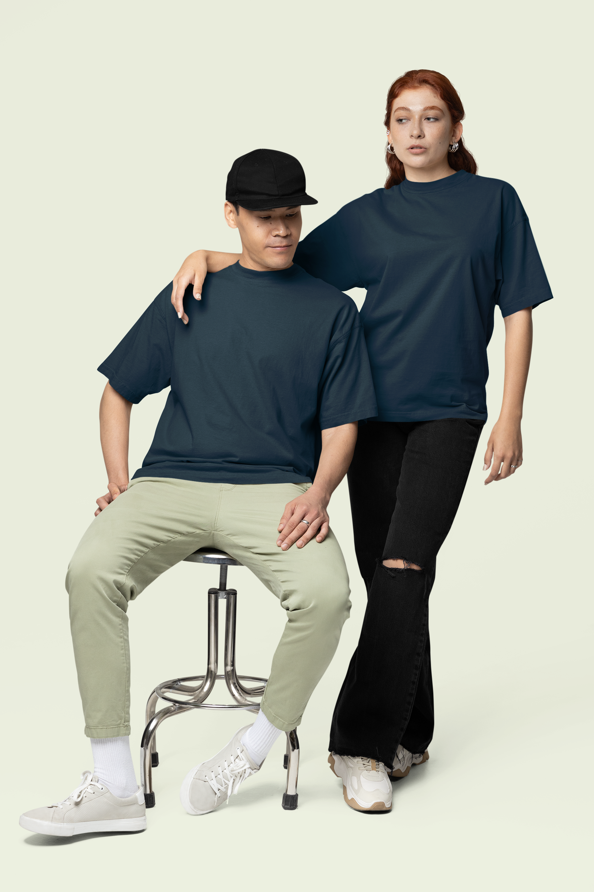Core Classic Oversized Crew : Deep Current