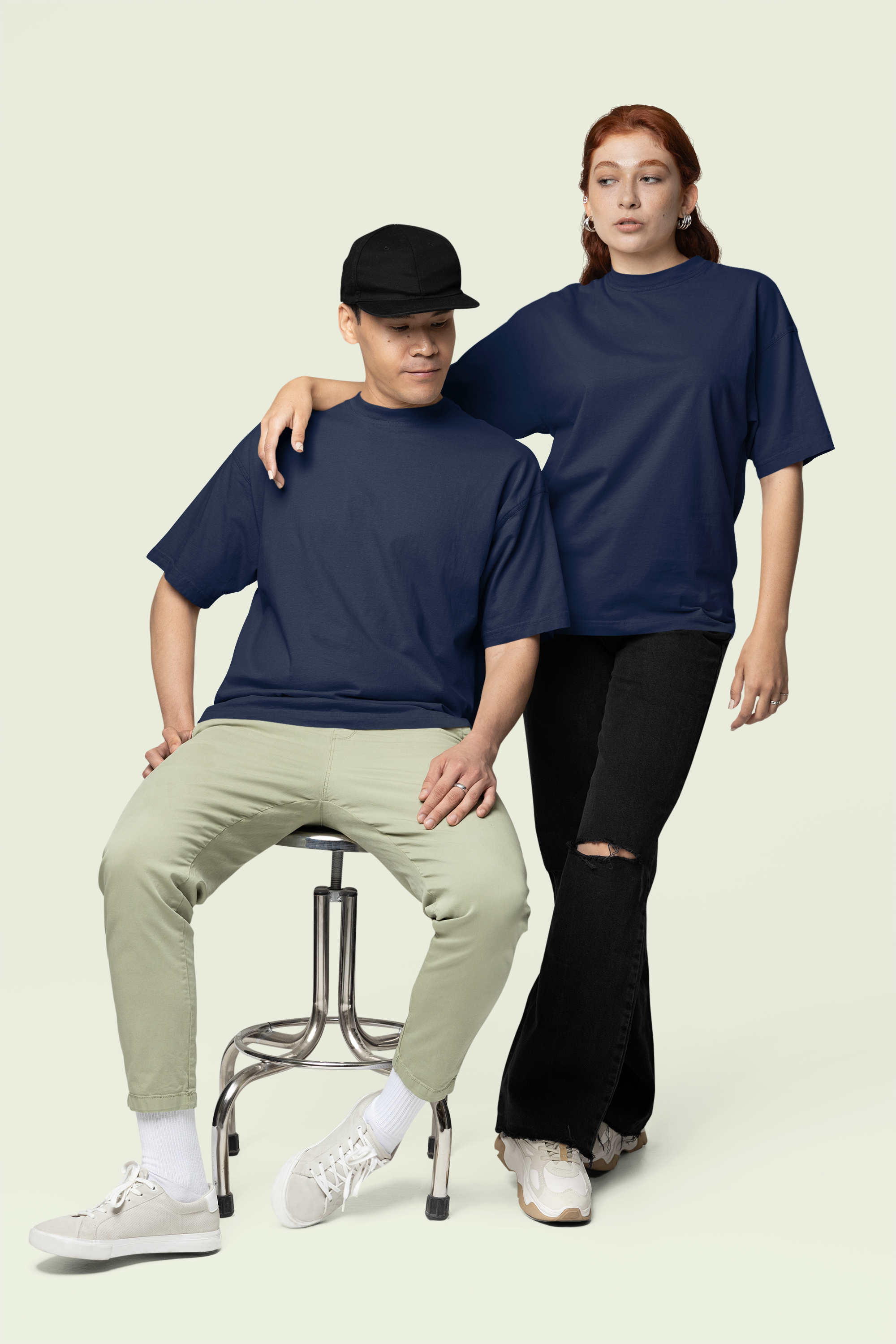 Core Classic Oversized Crew : Midnight Soil
