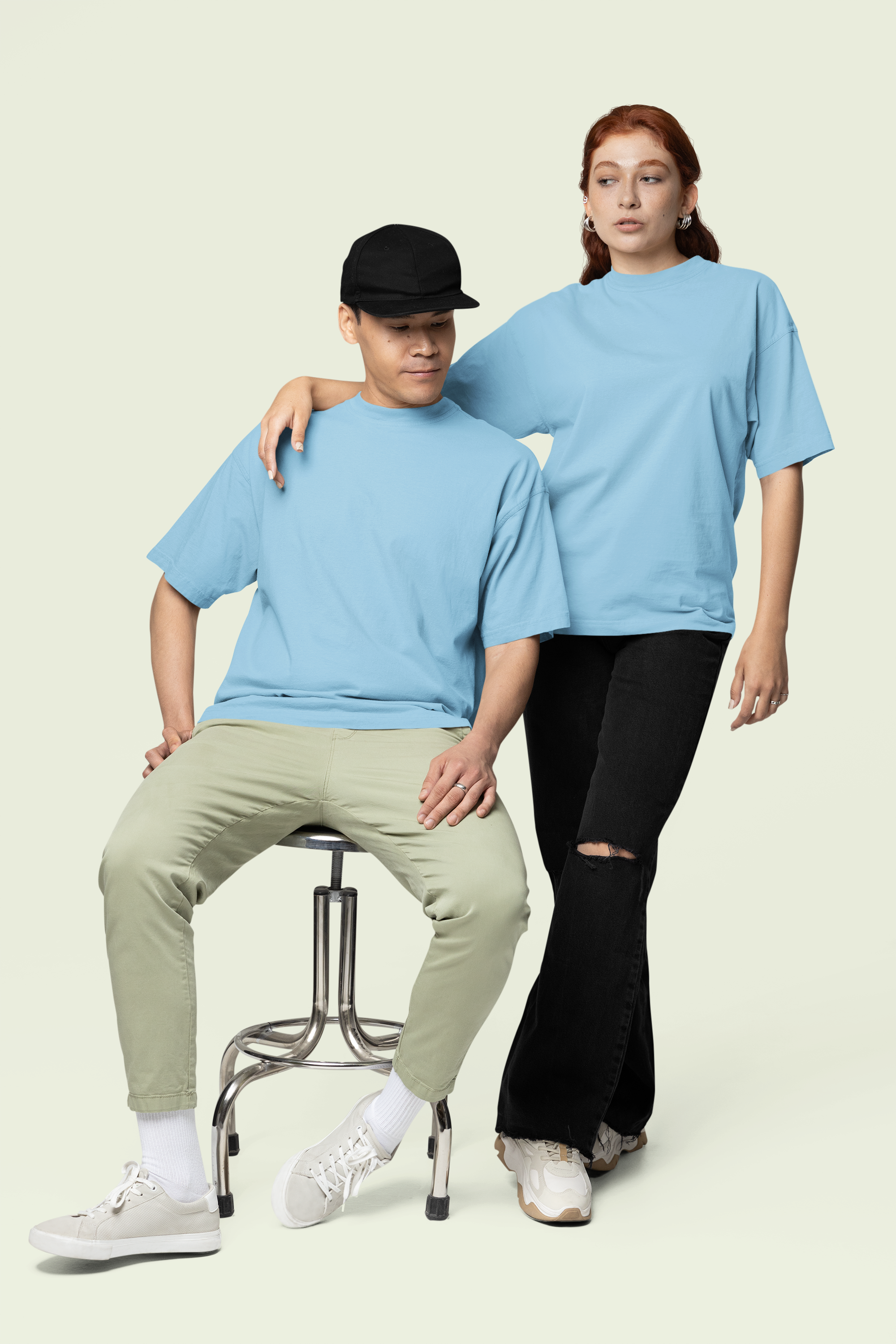 Core Classic Oversized Crew : Skylit