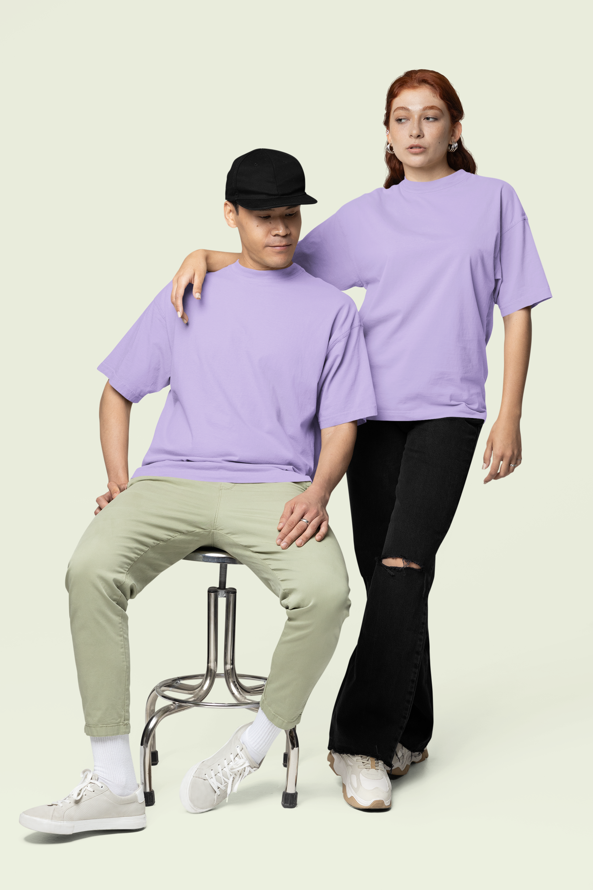 Core Classic Oversized Crew : Lilac Haze
