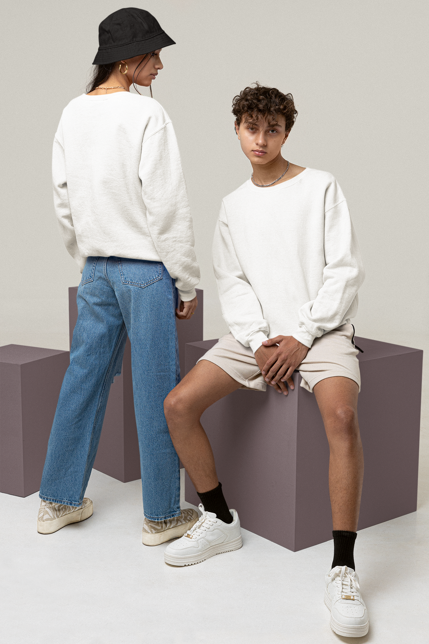 Ultra Heavy Drop Shoulder Crew : Stoneveil