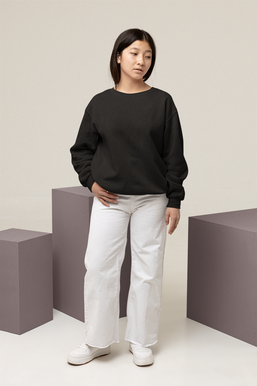 Ultra Heavy Drop Shoulder Crew : Grain