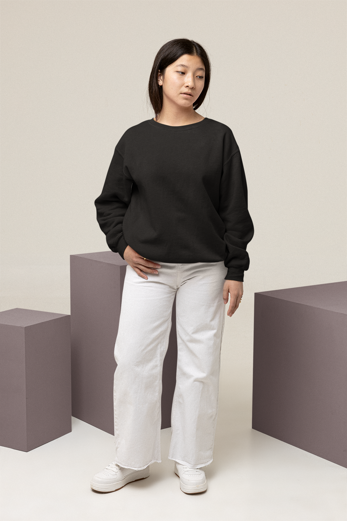 Ultra Heavy Drop Shoulder Crew : Grain